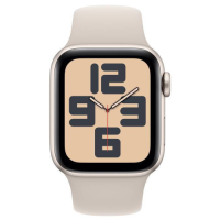 Apple Watch SE 2024 44mm Αδιάβροχο Starlight case with Starlight Sport Band M/L MXEV3- EU