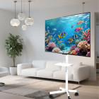 GEMBIRD TV FLOOR STAND TILT WITH CASTER WHEELS 32'-55' WHITE GEMBIRD TV FLOOR STAND TILT WITH CASTER WHEELS 32'-55' WHITE