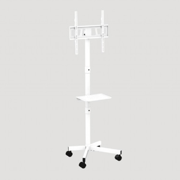 GEMBIRD TV FLOOR STAND TILT WITH CASTER WHEELS 32'-55' WHITE GEMBIRD TV FLOOR STAND TILT WITH CASTER WHEELS 32'-55' WHITE