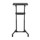 GEMBIRD MOBILE LECTURE DESK WITH CASTER WHEELS BLACK GEMBIRD MOBILE LECTURE DESK WITH CASTER WHEELS BLACK