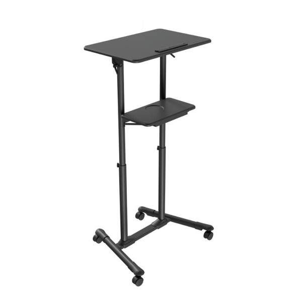 GEMBIRD MOBILE LECTURE DESK WITH CASTER WHEELS BLACK GEMBIRD MOBILE LECTURE DESK WITH CASTER WHEELS BLACK