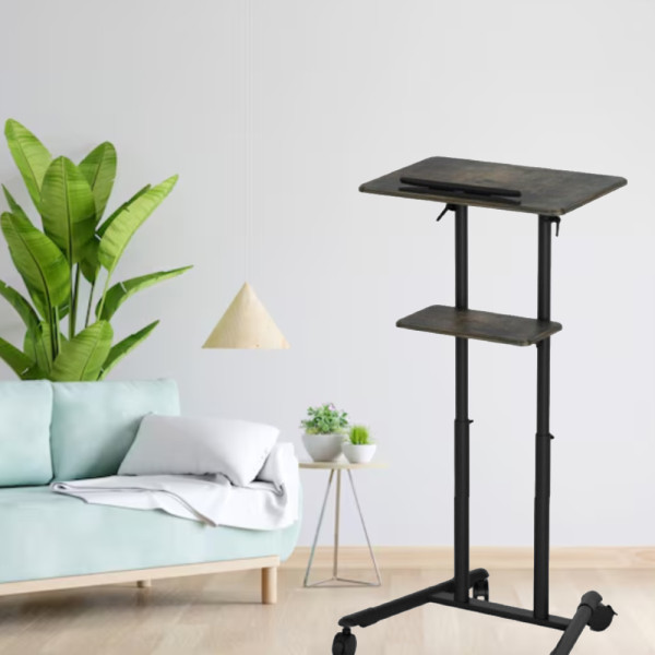 GEMBIRD MOBILE LECTURE DESK WITH CASTER WHEELS BLACK