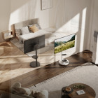 GEMBIRD METAL TV STAND WITH CASTER WHEELS 37'-86' MAX VESA 600x400 WHITE