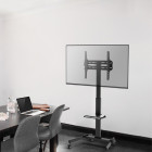 GEMBIRD TV FLOOR STAND WITH CASTER WHEELS (TILT) 32'-55'