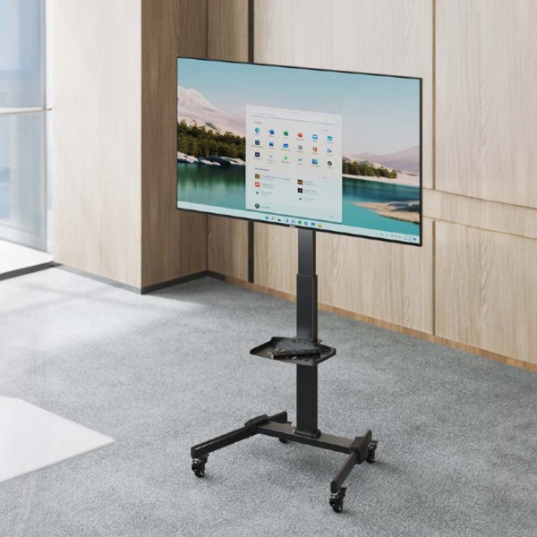 GEMBIRD TV FLOOR STAND WITH CASTER WHEELS (TILT) 32'-55'