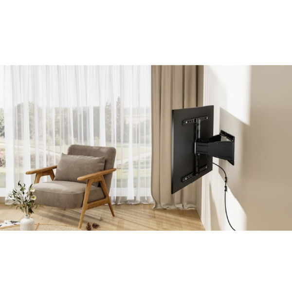 GEMBIRD FULL-MOTION TV WALL MOUNT 43'-90' Vesa 600x400 black
