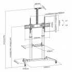 SBOX MOBILE FLOOR STAND 60'-100' / 152-254 cm