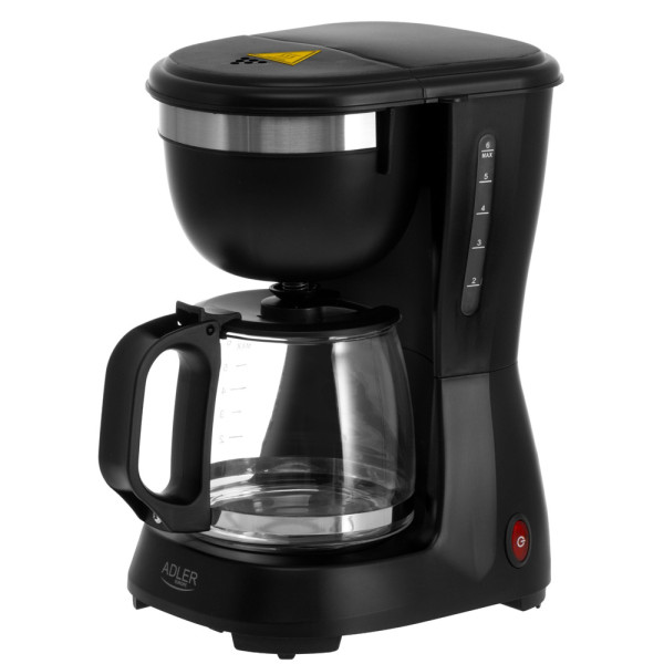 ADLER DRIP COFFEE MAKER 0.6L BLACK