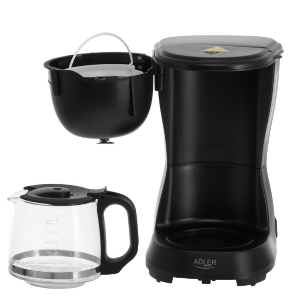 ADLER DRIP COFFEE MAKER 0.6L BLACK