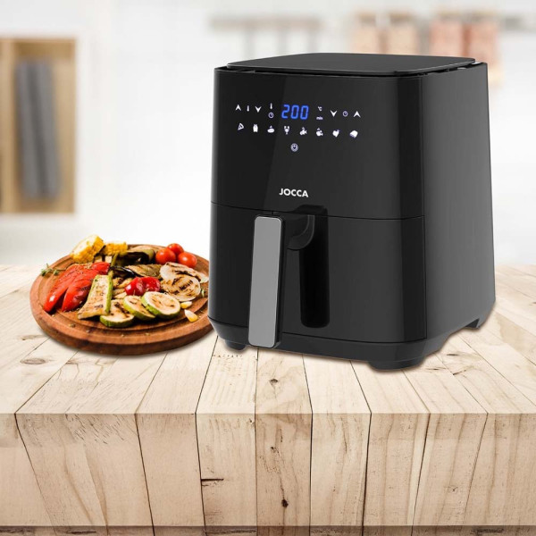 JOCCA DIGITAL AIR FRYER 5L 1450W BLACK
