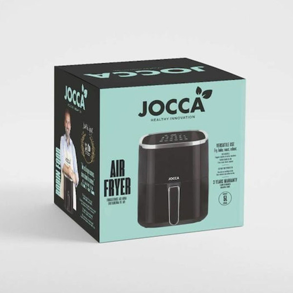 JOCCA Q-MAX SINGLE HOT AIR FRYER 5L 1450W BLACK