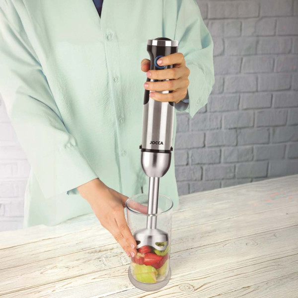 JOCCA HAND BLENDER WITH ACCESORIES STAINLESS STEEL 1200W