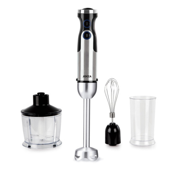JOCCA HAND BLENDER WITH ACCESORIES STAINLESS STEEL 1200W