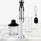 JOCCA HAND BLENDER WITH ACCESORIES STAINLESS STEEL 1200W