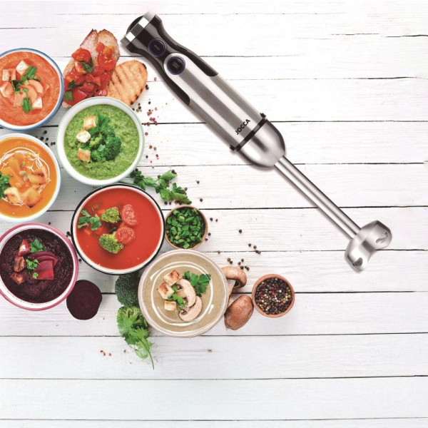JOCCA HAND BLENDER WITH ACCESORIES STAINLESS STEEL 1200W