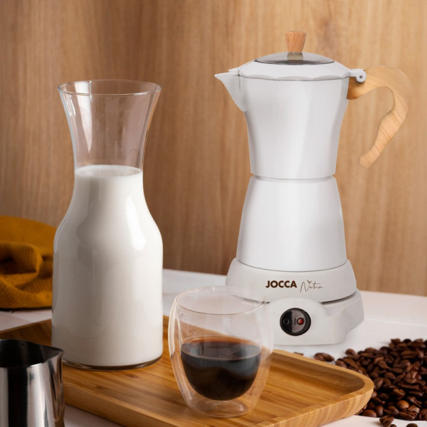 JOCCA ELECTRIC ITALIAN COFFE MACHINE NATURE LINE WHITE