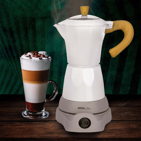 JOCCA ELECTRIC ITALIAN COFFE MACHINE NATURE LINE WHITE