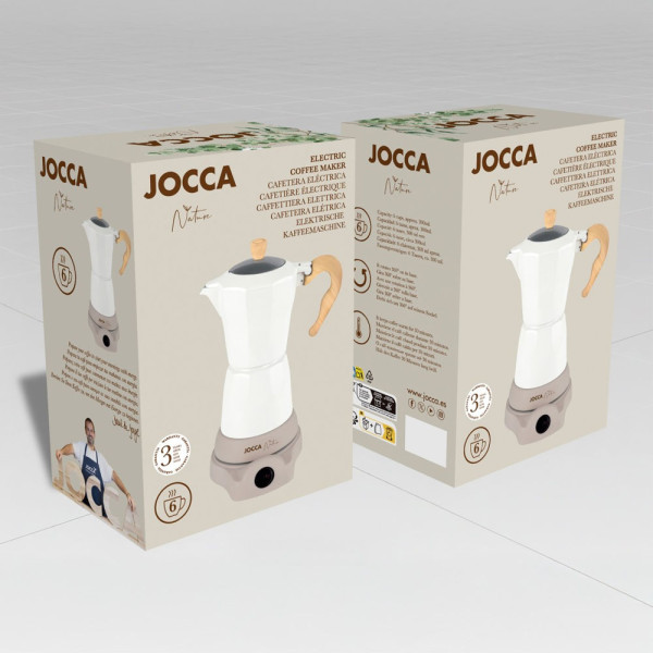 JOCCA ELECTRIC ITALIAN COFFE MACHINE NATURE LINE WHITE