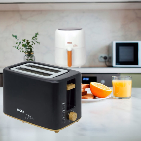 JOCCA 2-SLICE TOASTER NATURE LINE BLACK