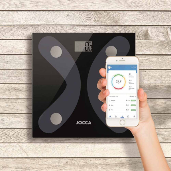 JOCCA SMART BATHROOM BT SCALE BLACK