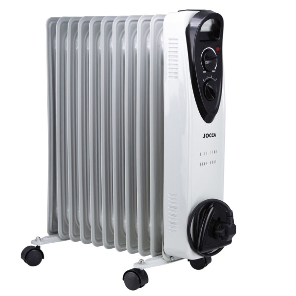 JOCCA OIL FILLED RADIATOR 11 ELEMENTS 2500W WHITE