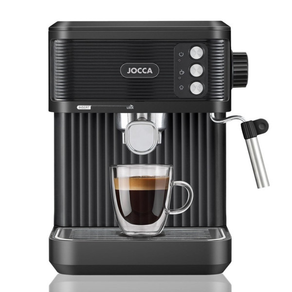 JOCCA 20 BAR ESPRESSO MACHINE WITH STEAM WAND AND 1.8 LITRE WATER TANK BLACK