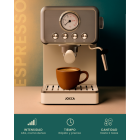 JOCCA RETRO ESPRESSO COFFEE MACHINE 15 BARS WITH REMOVABLE DEPOSIT 1.7L CREME