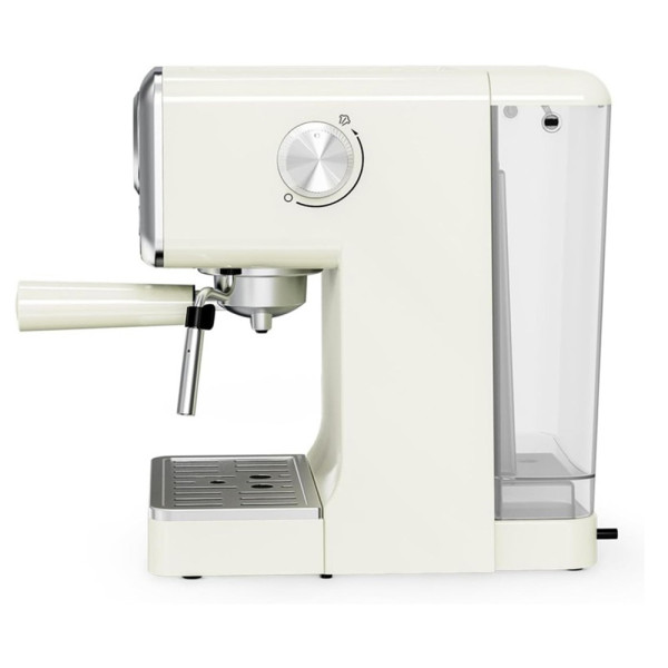 JOCCA RETRO ESPRESSO COFFEE MACHINE 15 BARS WITH REMOVABLE DEPOSIT 1.7L CREME