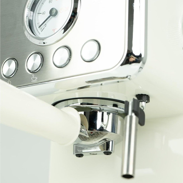 JOCCA RETRO ESPRESSO COFFEE MACHINE 15 BARS WITH REMOVABLE DEPOSIT 1.7L CREME