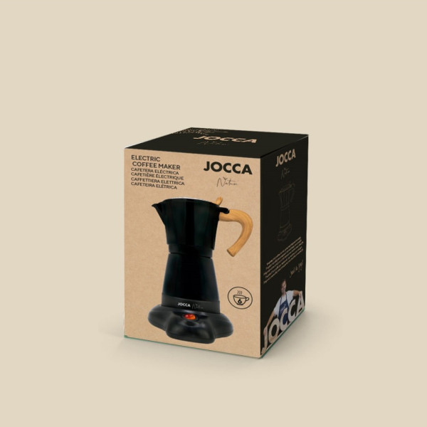 JOCCA ELECTRIC MOKA POT 480W BLACK