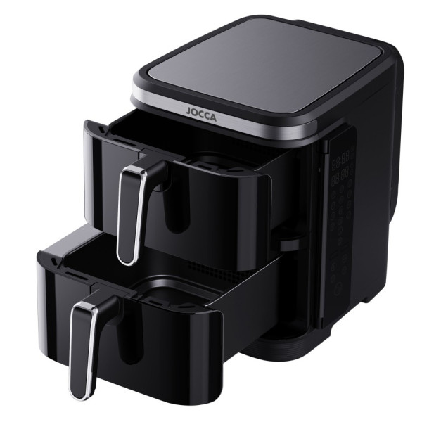 JOCCA 11L DOUBLE AIR FRYER BLACK