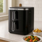 JOCCA 11L DOUBLE AIR FRYER BLACK