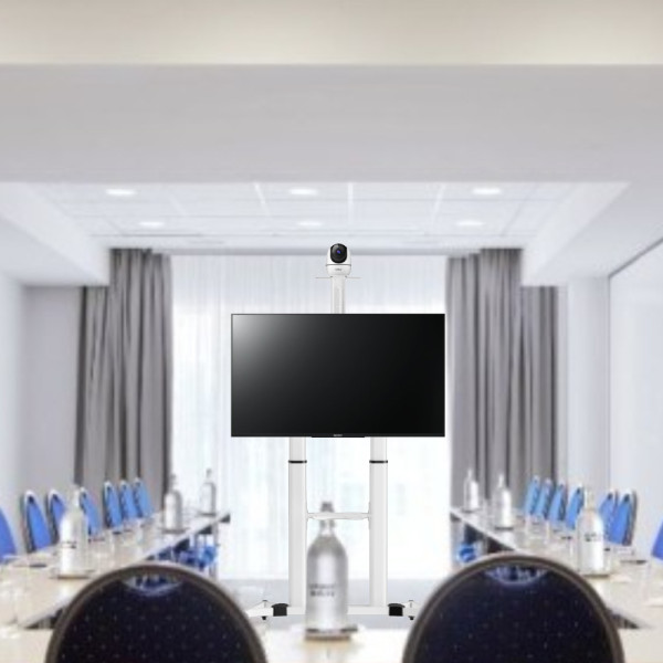 SBOX MOBILE FLOOR STAND 60'-100' / 152-254 cm VESA 1000x600 WHITE