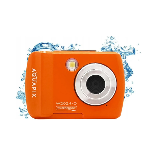 AQUAPIX WATERPROOF CAMERA W2024-W SPLASH ORANGE