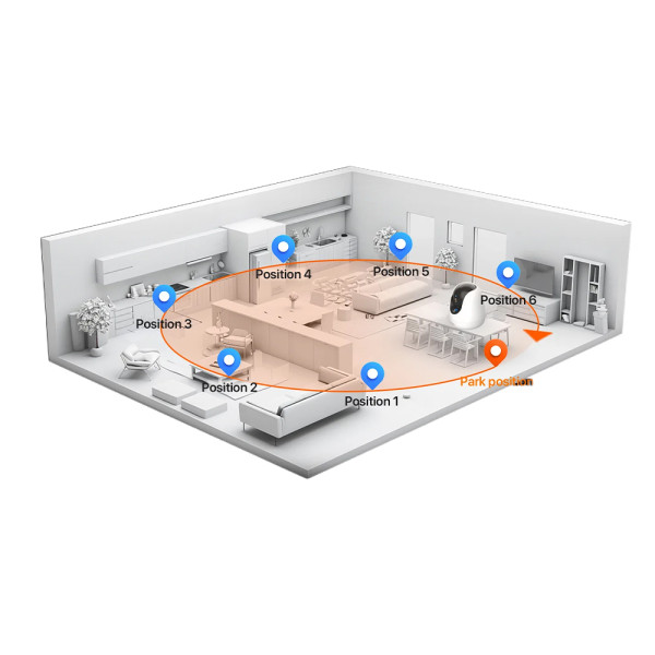 TENDA 5MP AI ULTRA CLEAR SECURITY PAN/TILT CAMERA