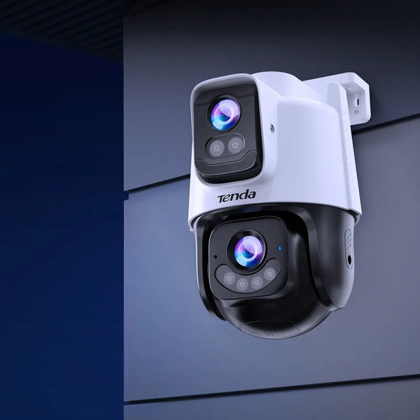 TENDA 6MP DUAL LENS LINKAGE OUTDOOR WIFI PAN/TILT CAMERA