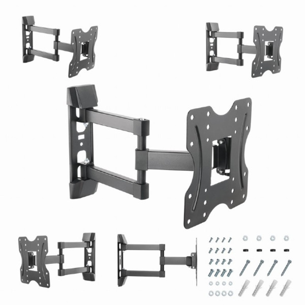 GEMBIRD FULL MOTION TV WALL MOUNT 23'-42' BLACK