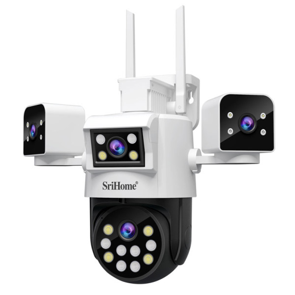 SRIHOME 8MP QUAD-LENS PTZ SECURITY CAMERA