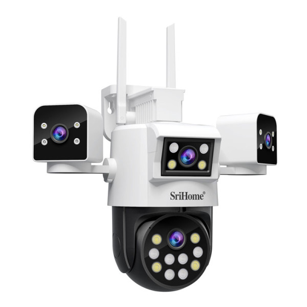 SRIHOME 8MP QUAD-LENS PTZ SECURITY CAMERA