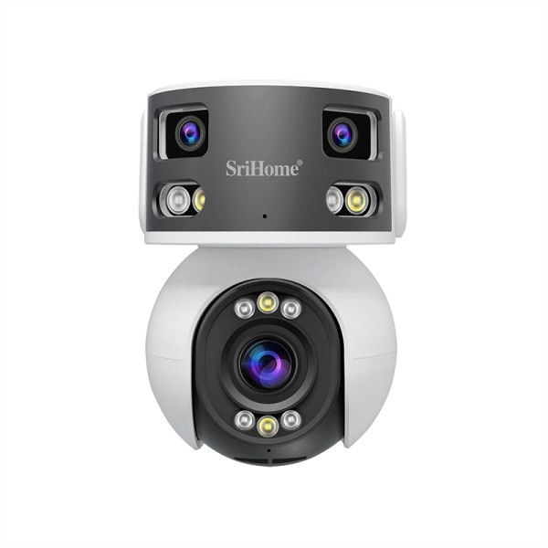 SRIHOME 8MP HD MULTI-LENS SUPER WIDE ANLGE PANORAMIC PTZ OUTDOOR CAMERA