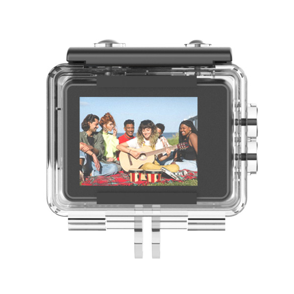 LAMTECH 8K EIS DUAL SCREEN WIFI ACTION CAMERA WITH REMOTE CONTROL BLACK