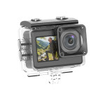 LAMTECH 8K EIS DUAL SCREEN WIFI ACTION CAMERA WITH REMOTE CONTROL BLACK
