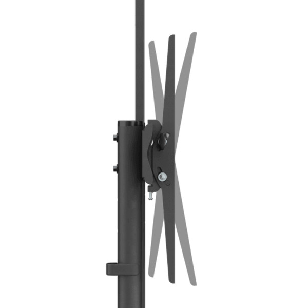 SBOX FLOOR MOBILE MOUNT 37'-70' MAX VESA 600x400 BLACK