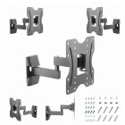 GEMBIRD FULL MOTION TV WALL MOUNT 23'-42' VESA 200X200 BLACK