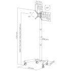 SBOX FLOOR MOBILE MOUNT 13'-50' MAX VESA 200x200 BLACK