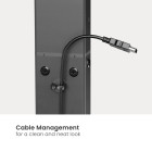 SBOX FLOOR FIXED MOUNT BLACK