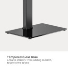 SBOX FLOOR FIXED MOUNT BLACK