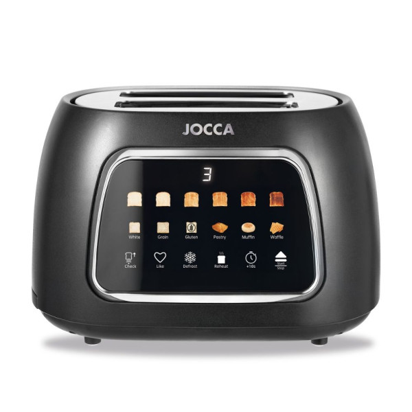 JOCCA 2 SLICE TOASTER WITH TOUCH DISPLAY BLACK