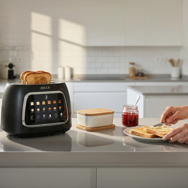 JOCCA 2 SLICE TOASTER WITH TOUCH DISPLAY BLACK