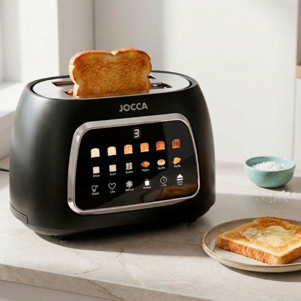 JOCCA 2 SLICE TOASTER WITH TOUCH DISPLAY BLACK